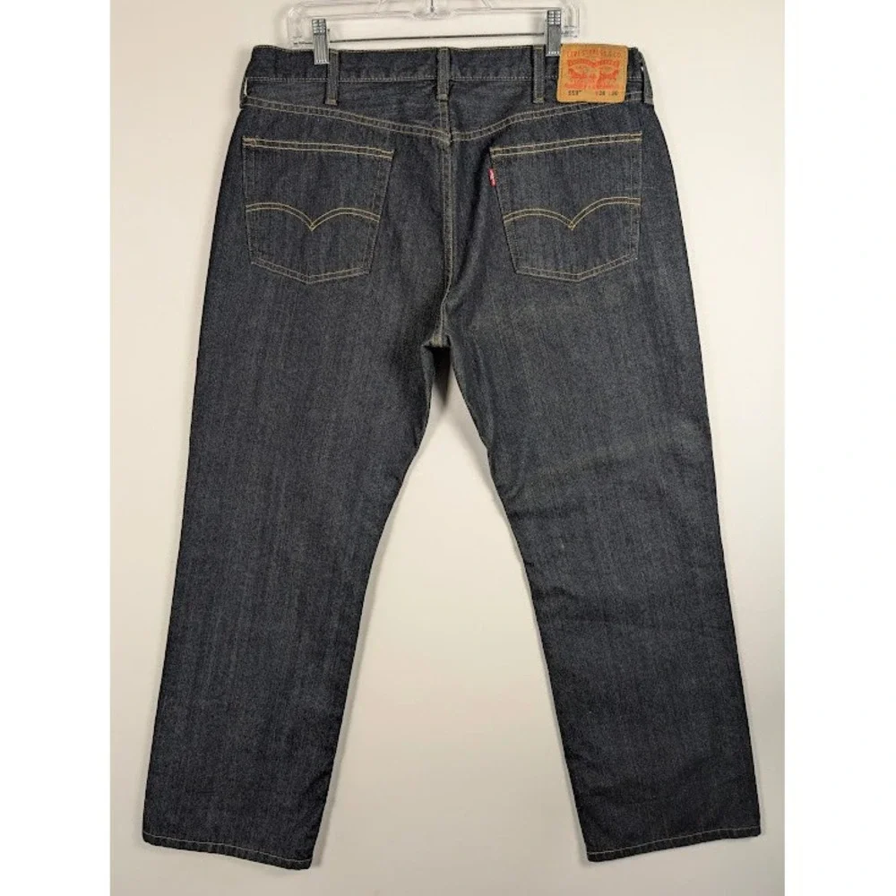 Levi's 559 Relaxed Straight Jeans Mens 38x30 (FITS 38x29) Dark Indigo